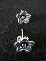 Photo 4 of our Silver flower studs