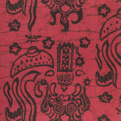 Batik Sarong | Scarlet Red Batik from Bali