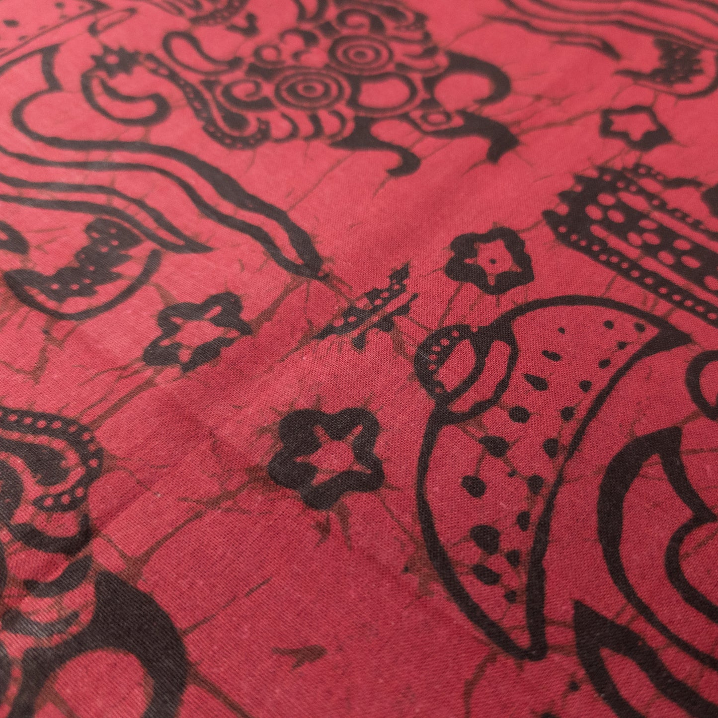 Batik Sarong | Scarlet Red Batik from Bali