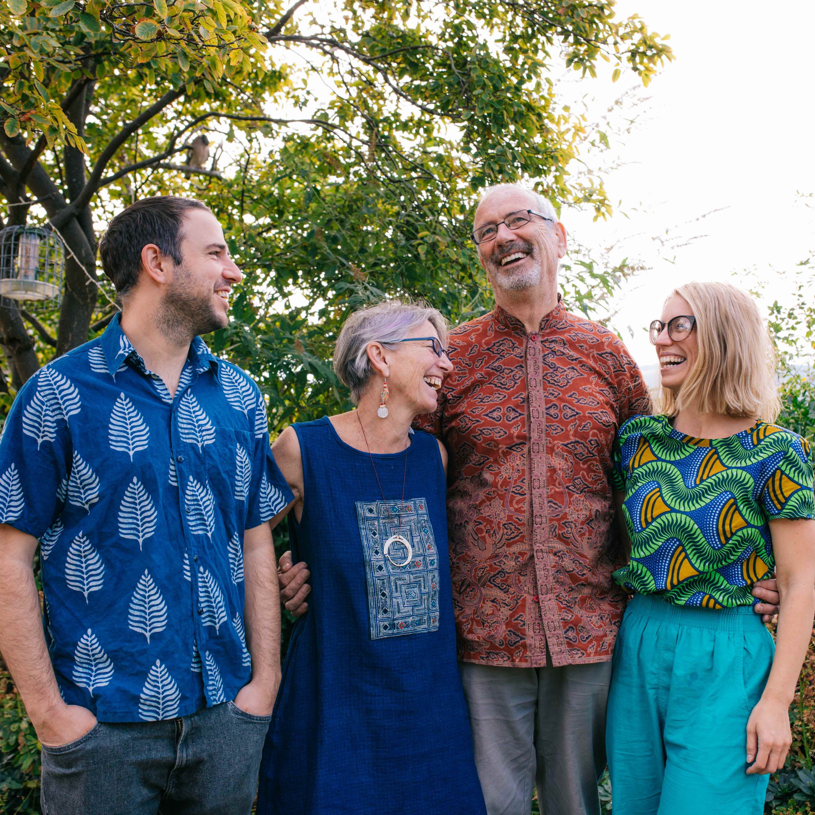 Jim and Diane Gaffney, UK Batik Experts with the Textile Traders team.