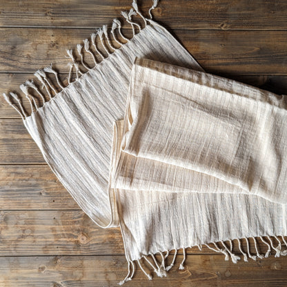 Blank Scarves For Dyeing and Batik - Trellis Weave Cotton Scarf