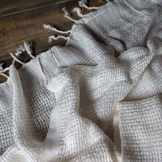 Wide Plain Rayon Scarf - Undyed Scarves for Batik and Dyeing