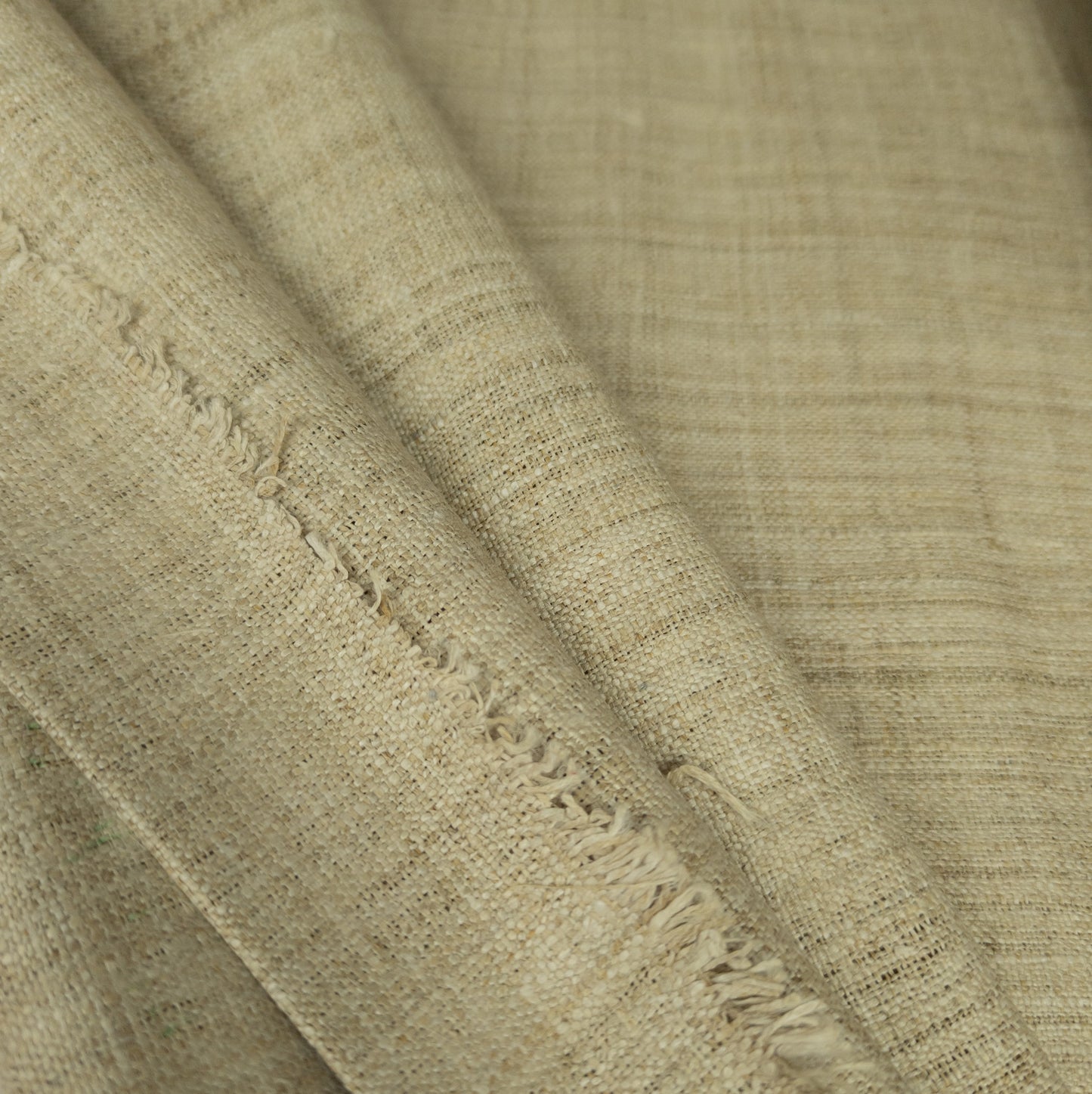 Handwoven Natural Hemp Fabric - 36cm Wide | Undyed | H'mong Hilltribe