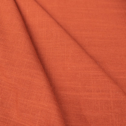 Terracotta Hemp Fabric - Wide Fine Weight Hemp Fabric By The Metre