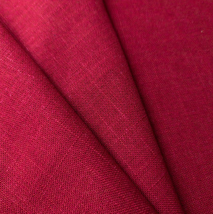 Burgundy Red Hemp Fabric - Wide Medium Weight Hemp Fabric By The Metre