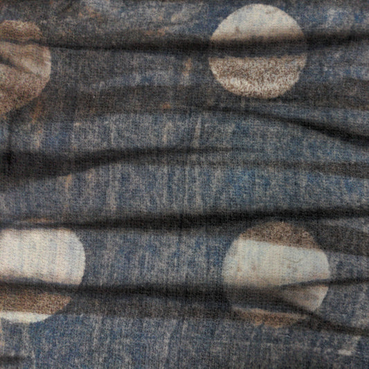 Naturally Dyed Fabric - Moon Print Hand Dyed Fabric