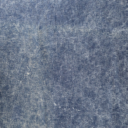 Basket Weave Fabric - Stonewash Indigo Cotton