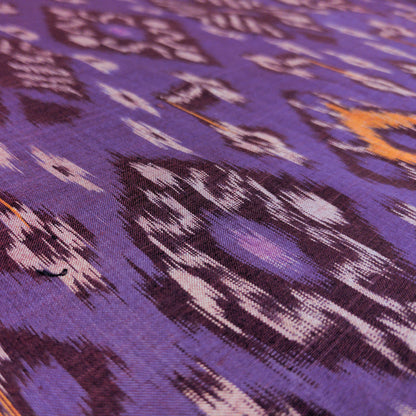 Deep Purple Ikat Fabric  - Traditional Indonesian Textiles By The Metre