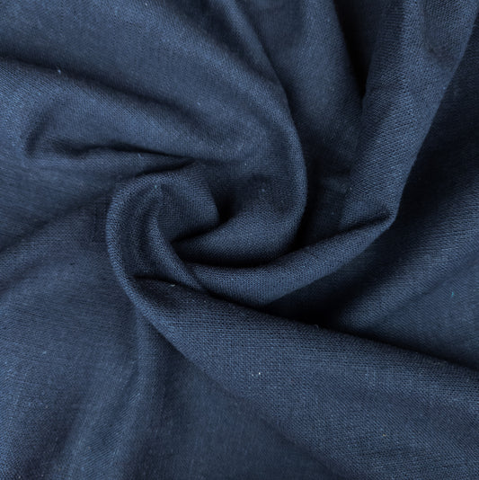 Indigo Blue Hemp Fabric - Wide Heavy Weight Hemp Fabric By The Metre