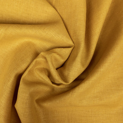 Mustard Yellow Hemp Fabric - Wide Medium Weight Hemp Fabric By The Metre