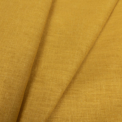 Mustard Yellow Hemp Fabric - Wide Medium Weight Hemp Fabric By The Metre