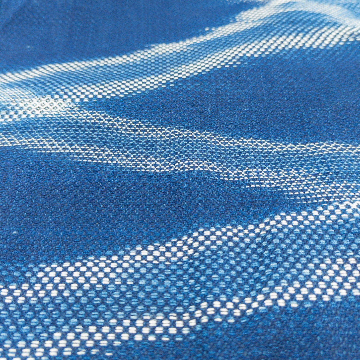 Hand Woven Rayon Scarf | Natural Indigo Dye | 2m x 32cm