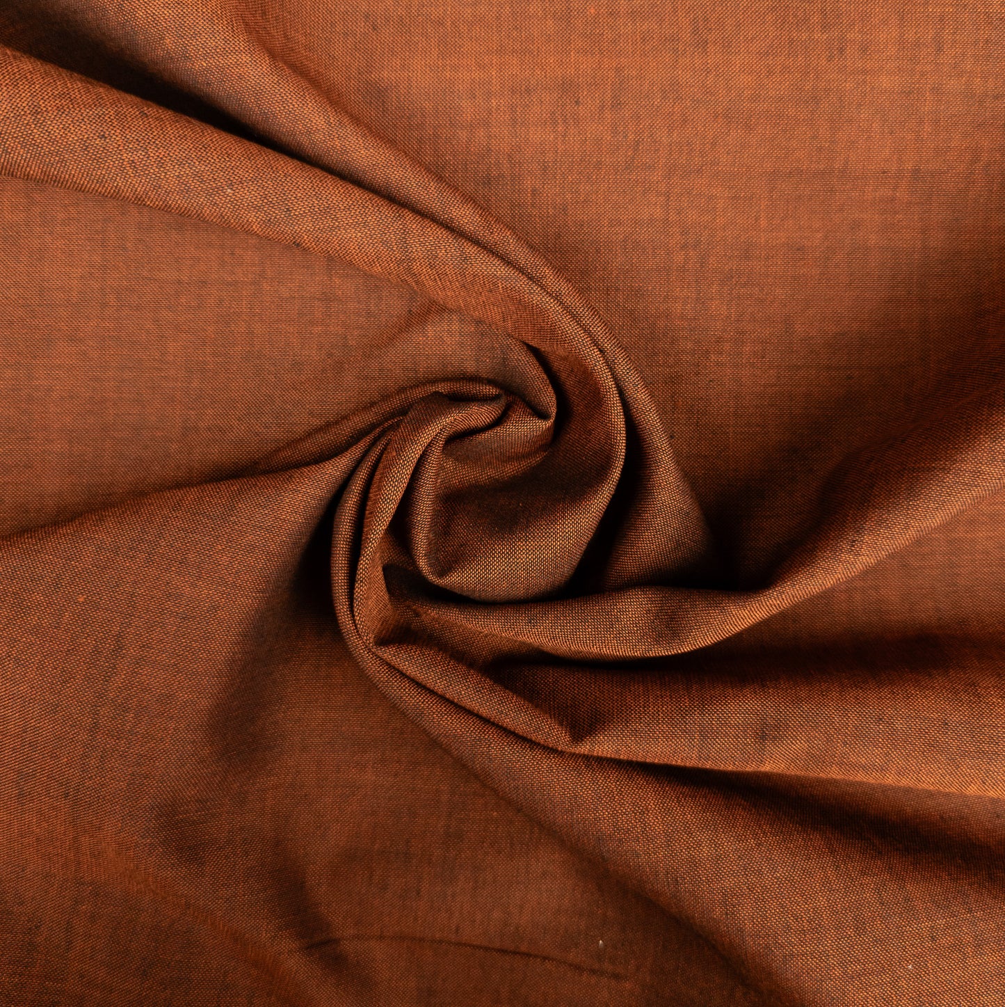 Rich Deep Terracotta Handwoven Fabric - Handloomed Textiles From Indonesia