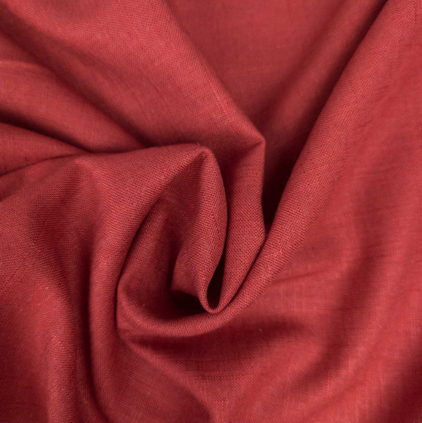 Vermillion Red Hemp Fabric - Wide Medium Weight Hemp Fabric By The Metre