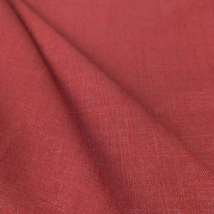 Vermillion Red Hemp Fabric - Wide Medium Weight Hemp Fabric By The Metre