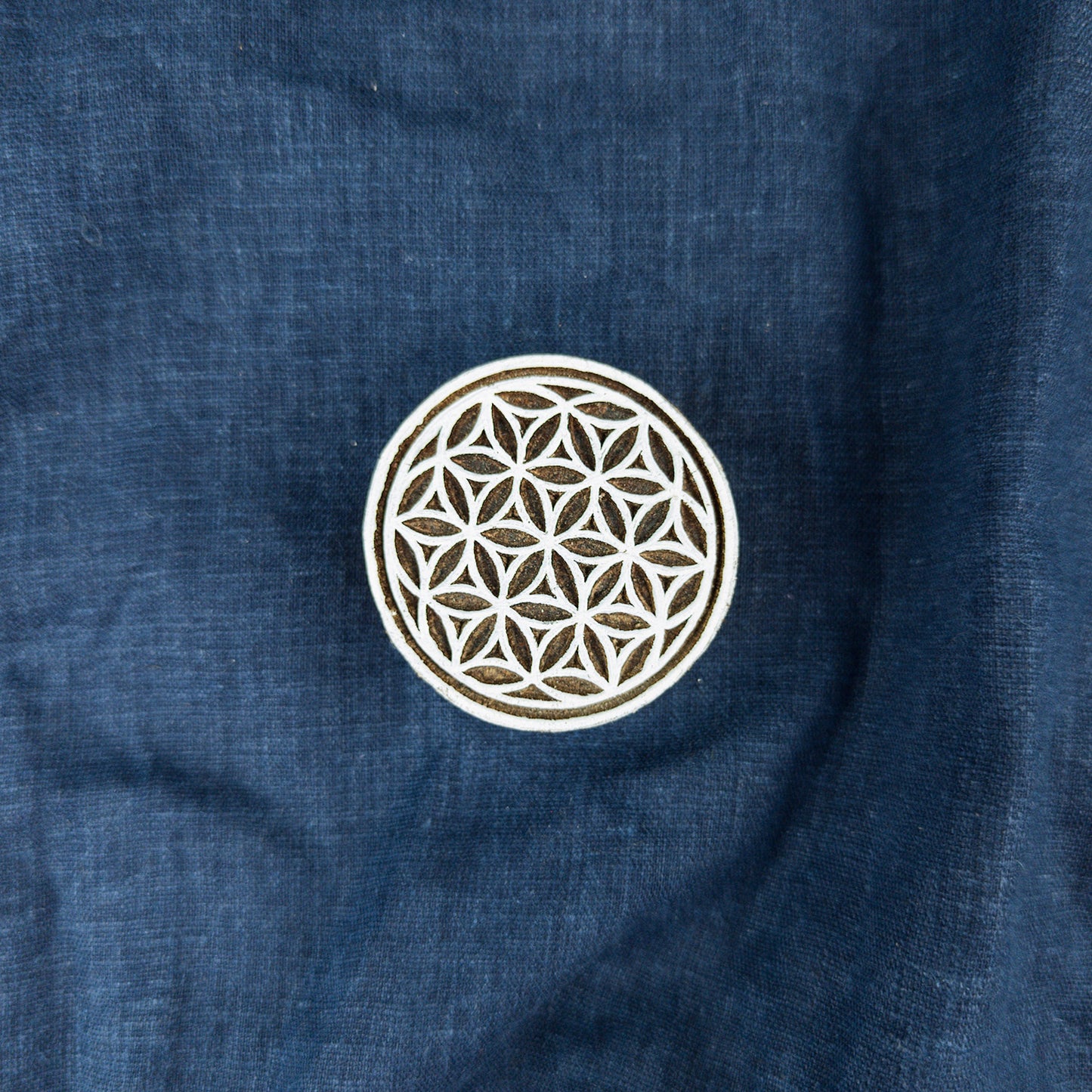 Geometric Circle Wooden Printing Block | Fabric Printing and Batik Tools