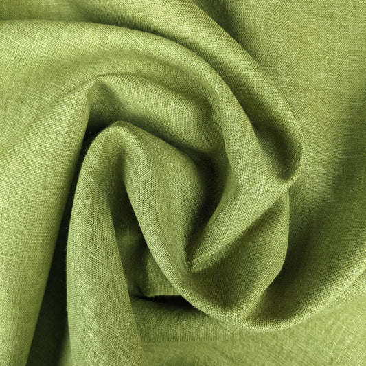 Pale Olive Green Hemp Fabric - Wide Fine Weight Hemp Fabric By The Metre