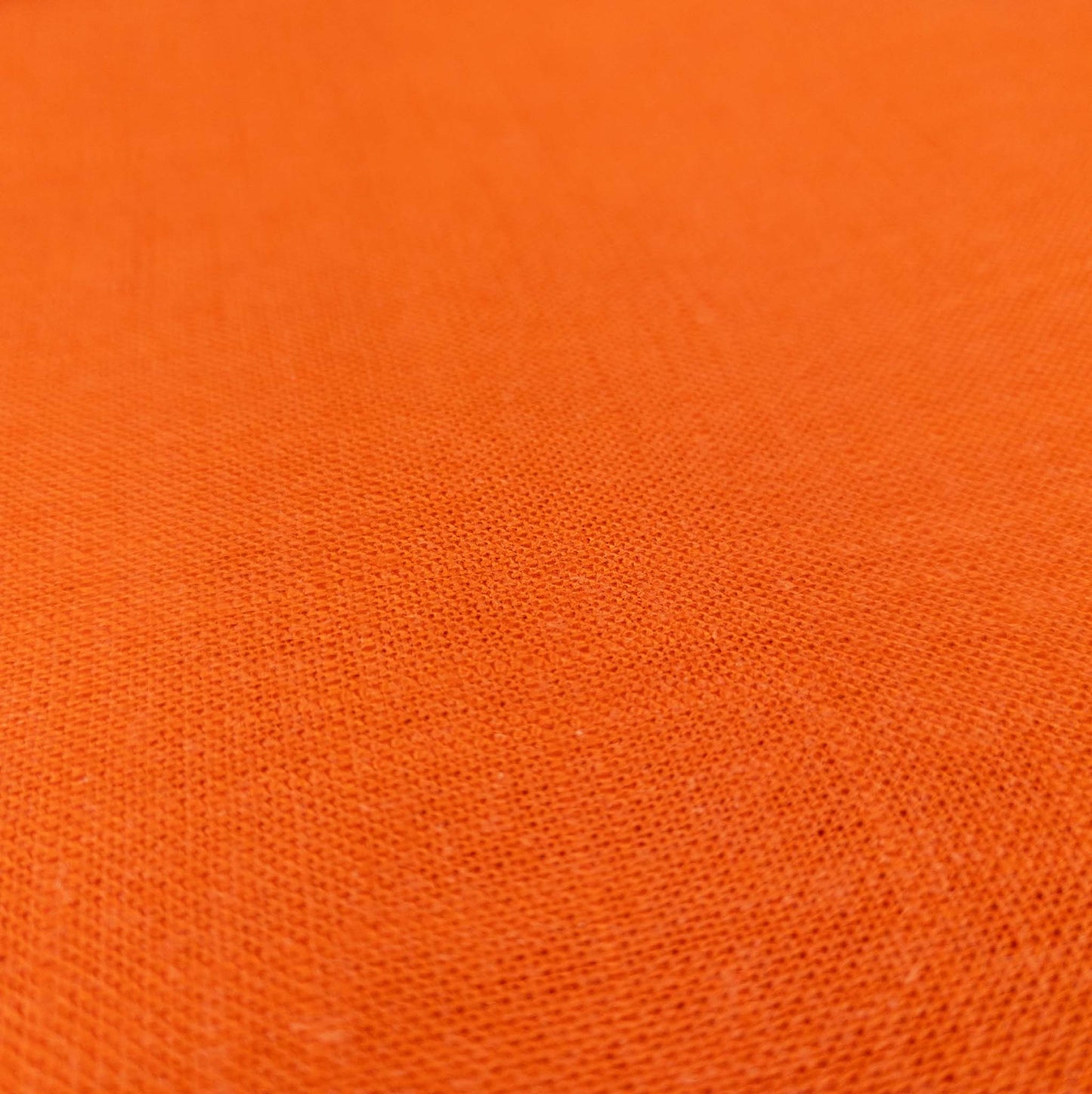 Deep Orange Hemp Fabric - Wide Medium Weight Linen Alternative